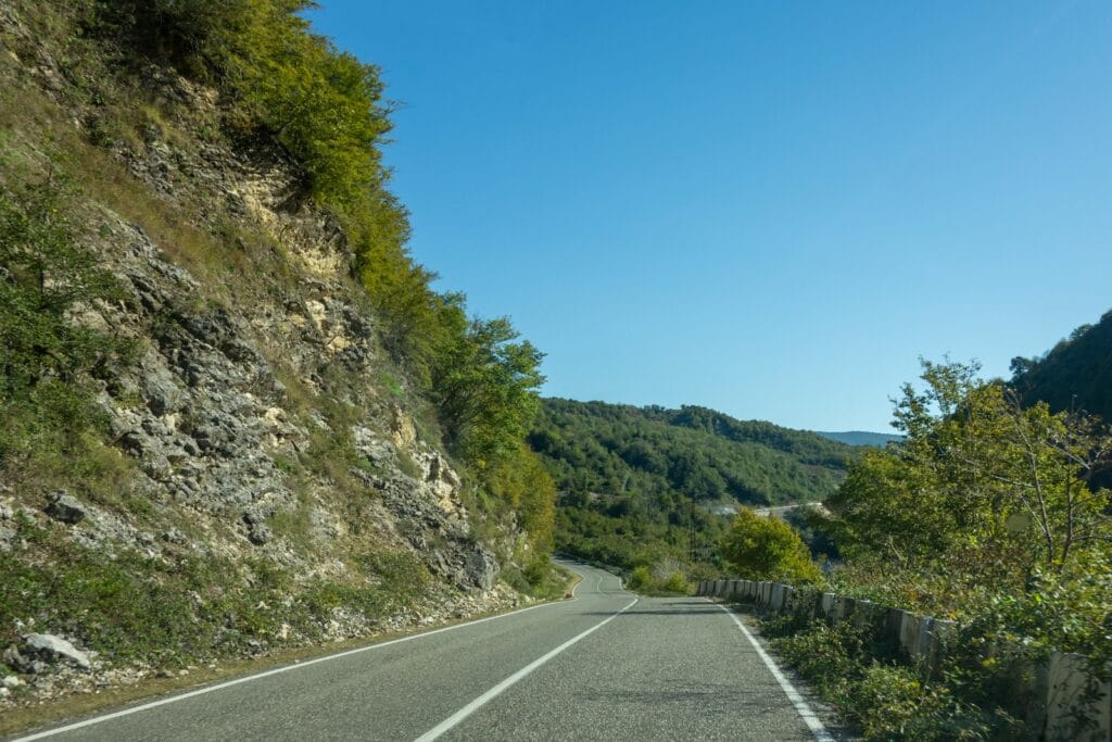 gray road